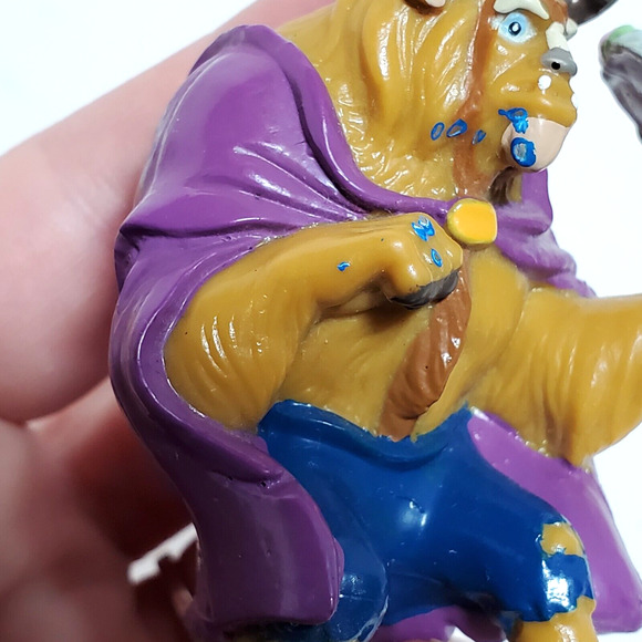 Vintage Disney Beauty & the Beast Applause Belle Lumiere Topper Action Figures - Picture 6 of 16